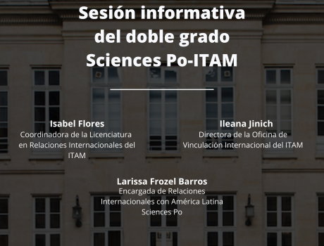 Póster Sesión Informativa del Doble Grado Sciences Po-ITAM