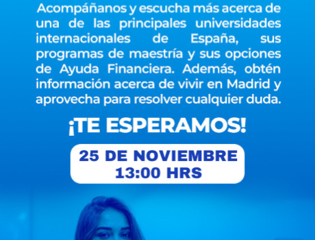 “Sesión Informativa de  “Programas de Maestrías en IE University en España" (Instituto de Empresa)