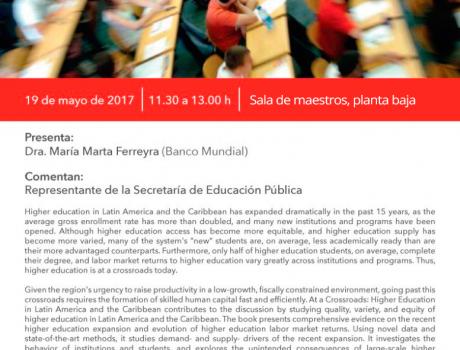 Presentación del trabajo: Momento decisivo: La educación superior en América Latina y el Caribe