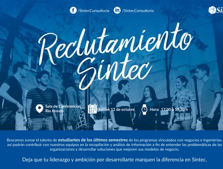 Bolsa de Trabajo invita a la presentación de Sintec