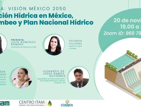 Webinar "Situación Hídrica en México, Rebombeo y Plan Nacional Hídrico"