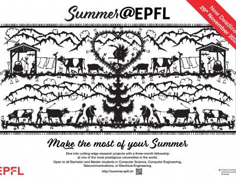 Póster Summer Intership for International Students EPFL