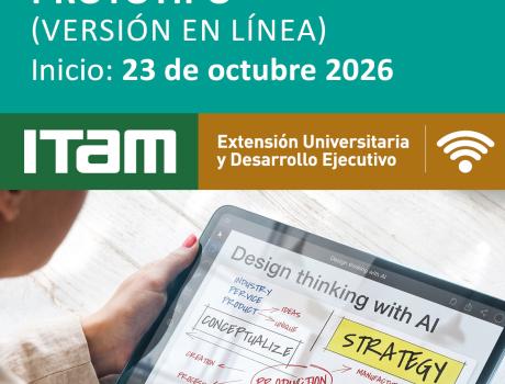Curso en Taller de design thinking con inteligencia artificial: de la empatía al prototipo - versión en línea