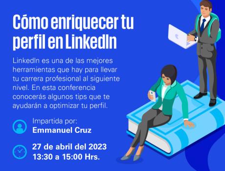 Poster: KPMG - Conferencia “Cómo enriquecer tu perfil de Linkedln”