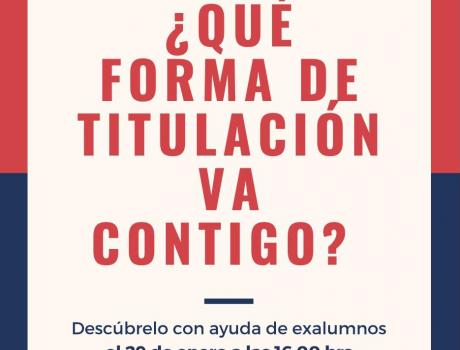 Póster ¿Qué forma de titulación va contigo? (Semana de la Actuaría)