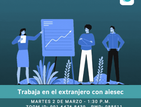 Póster Trabaja en el extranjero con AIESEC 