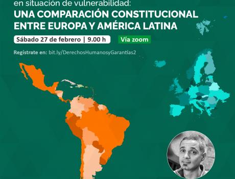 Póster Maestría en Derechos Humanos y Garantías te invita al webinar: "Los derechos de los colectivos en situación de vulnerabil
