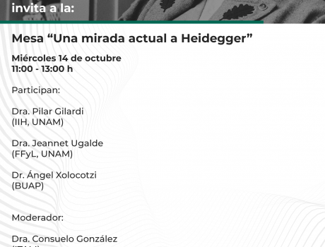 Póster Una mirada actual a Heidegger