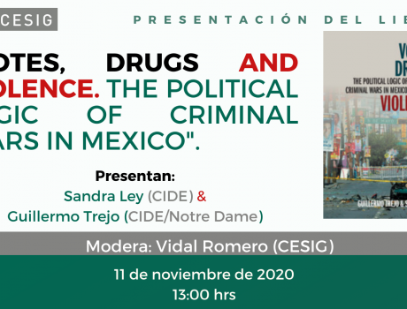 Póster Presentación del libro "Votes, drugs and violence"