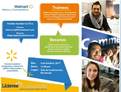 Bolsa de Trabajo invita a la presentación de Walmart México