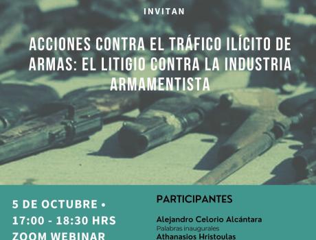 Póster Acciones contra el tráfico ilícito de armas: el litigio contra la industria armamentista