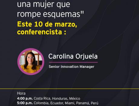 Póster Webinar "Una mujer que rompe esquemas" – EY México