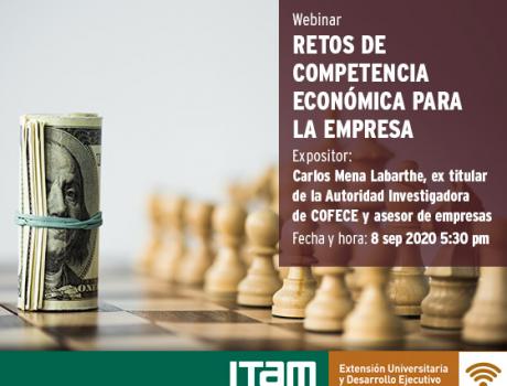 Póster Webinar: Retos de competencia económica para la empresa