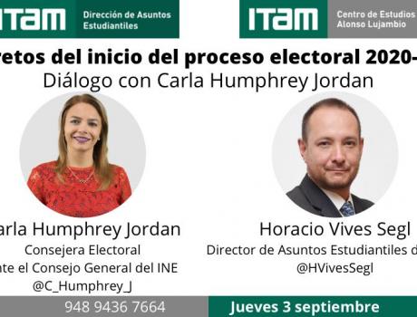 Los restos del inicio del proceso electoral 2020-2021. Dialgo con Carla Humphrey Jordan