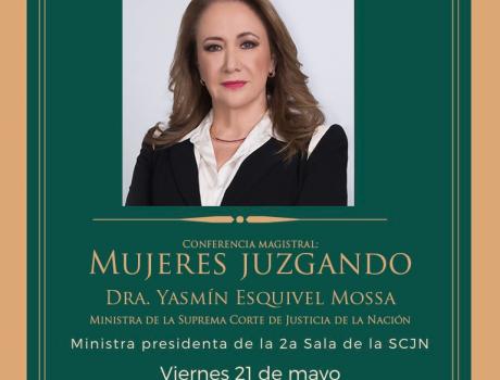 Póster Conferencia Magistral: "Mujeres Juzgando" 
