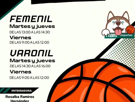 Entrenamientos de Básquetbol Femenil