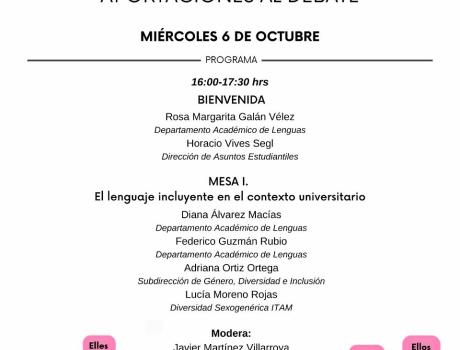 Jornada de reflexión en torno al lenguaje incluyente - Mesa I: El lenguaje incluyente en el contexto universitario