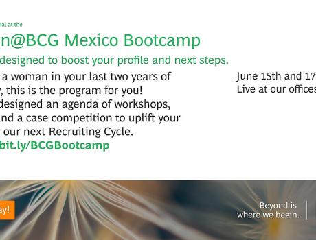 Poster - Women@BCG Mexico Bootcamp