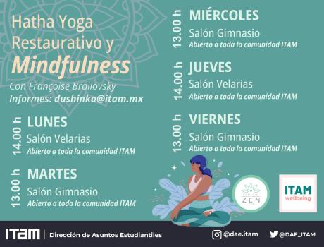 Clases de Hatha Yoga Restaurativo y Mindfulness ITAM