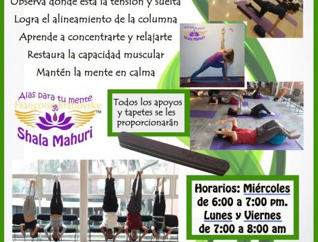 Hatha Yoga Restaurativo ITAM con Françoise Brailovsky