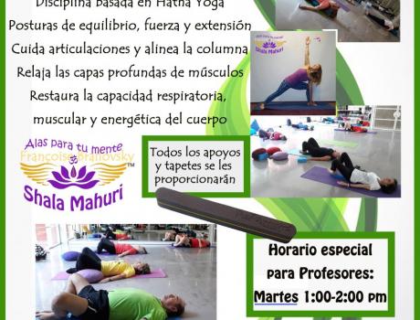 Hatha Yoga Restaurativo ITAM para Profesores con Françoise Brailovsky